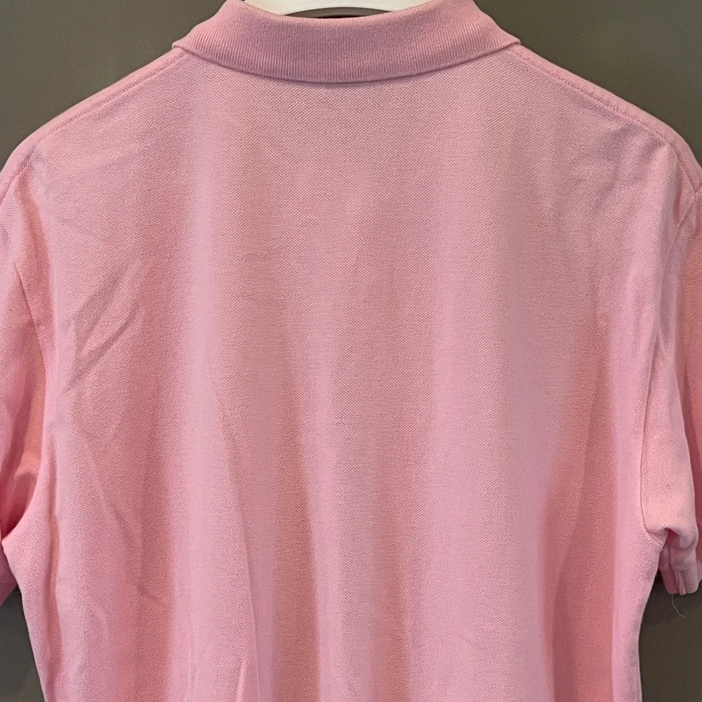 Polo Ralph Lauren Mens Pink Short Sleeve Cotton Pique Polo Shirt Size M
